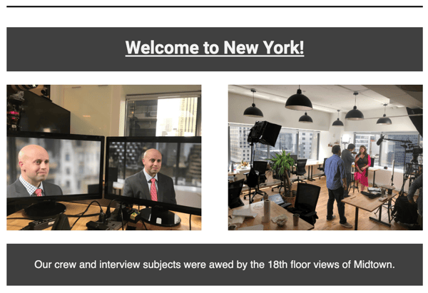 business profile video