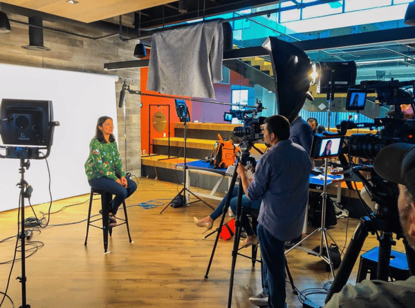 video interview for social media